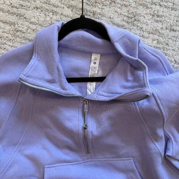 LIKE NEW! Lululemon Scuba Oversized Funnel-Neck Half Zip - Purple - M/L - Picture 2 of 3